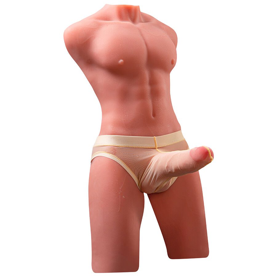 XISE - JASON HALF BODY TORSO REALÍSTICO MASCULINO CON THRUSTING Y VIBRACIÓN 55 CM - Imagen 6