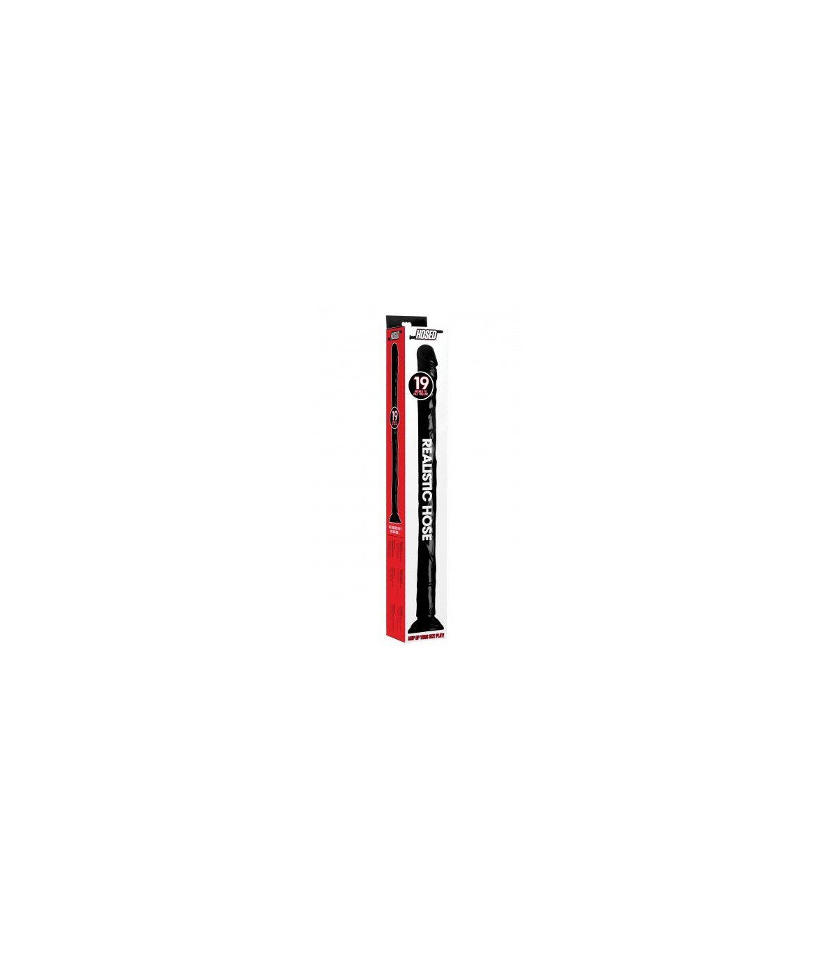 DILDO PENE C/ VENTOSA 50"8 CM NEGRO