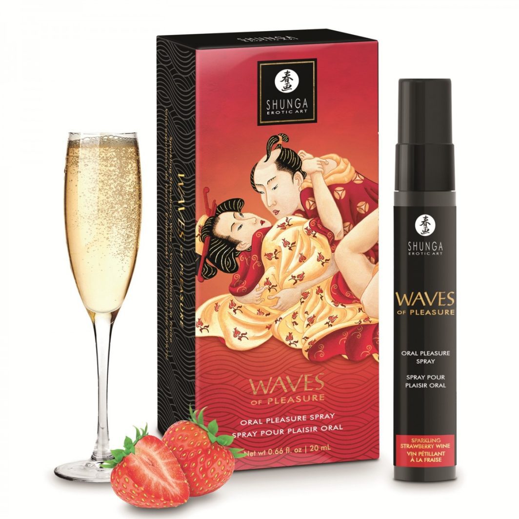 SHUNGA SPRAY ORAL WAVES PLEASURE 20 ML FRESAS CHAMPAGNE