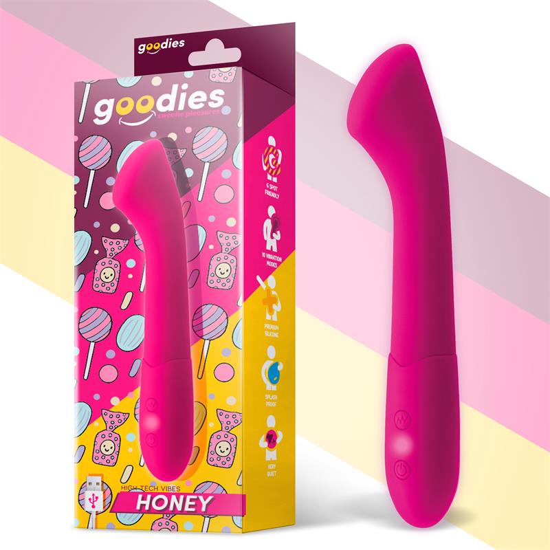 GOODIES Honey Vibrador Punto G Silicona USB Fuchsia