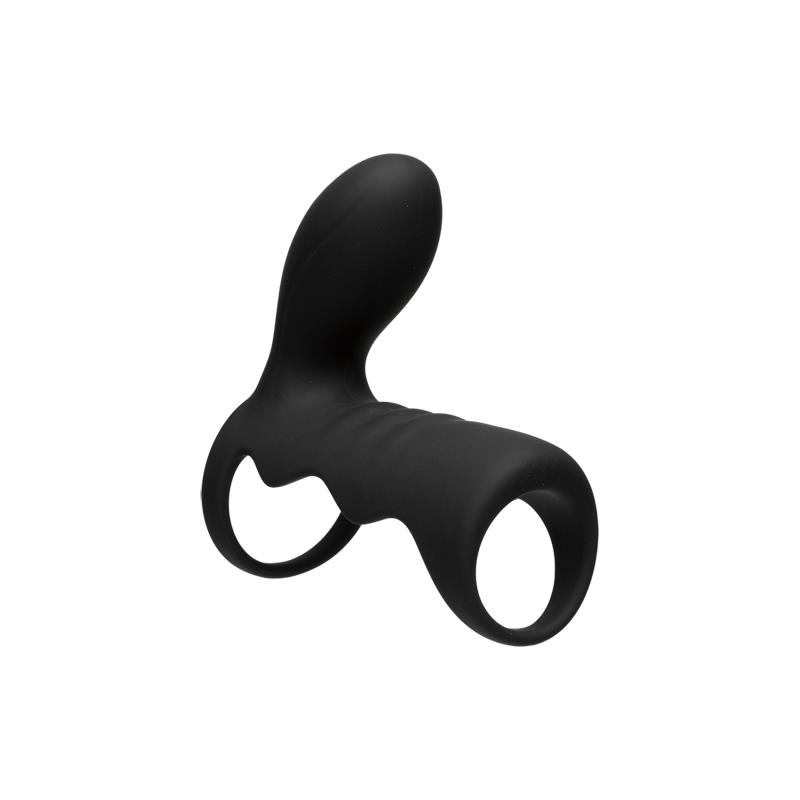 OPTIMALE Jaula para el Pene con Vibración y Control Remoto Negro