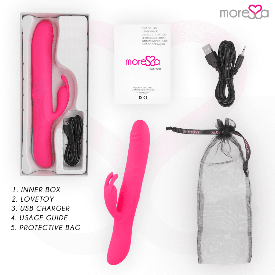MORESSA - WARREN IMPULSOR OSCILANTE Y POTENTE VIBRACIÓN PREMIUM SILICONA RECARGABLE