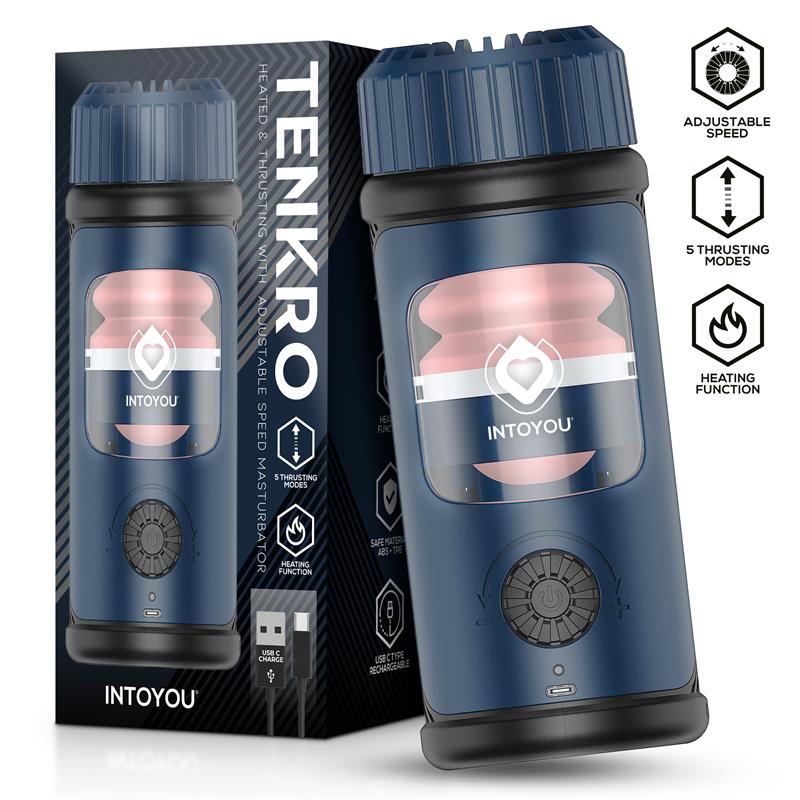 INTOYOU Tenkro Masturbador con Thrusting y Calor USB-C