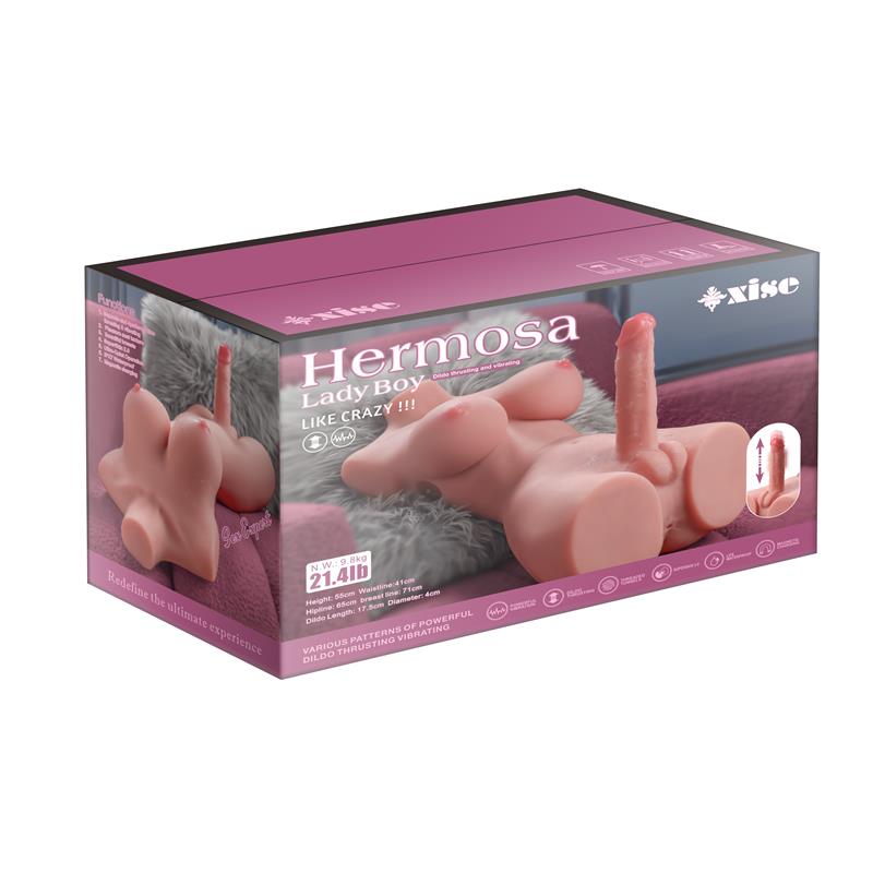 XISE Hermosa Lady Boy Torso con Vibración y Thrusting 9.75 kg