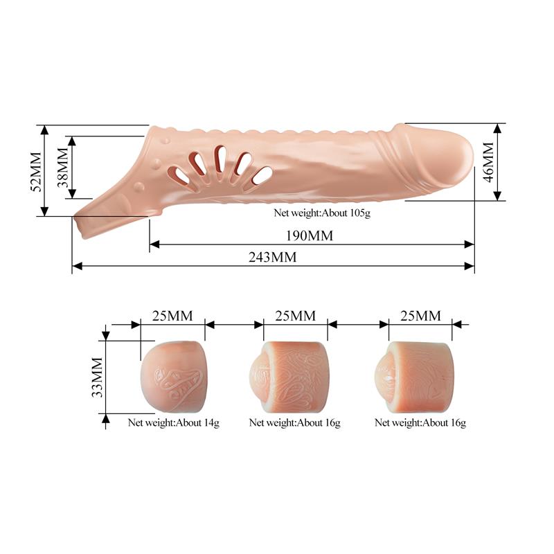 PRETTYLOVE Funda para el Pene con Extensores