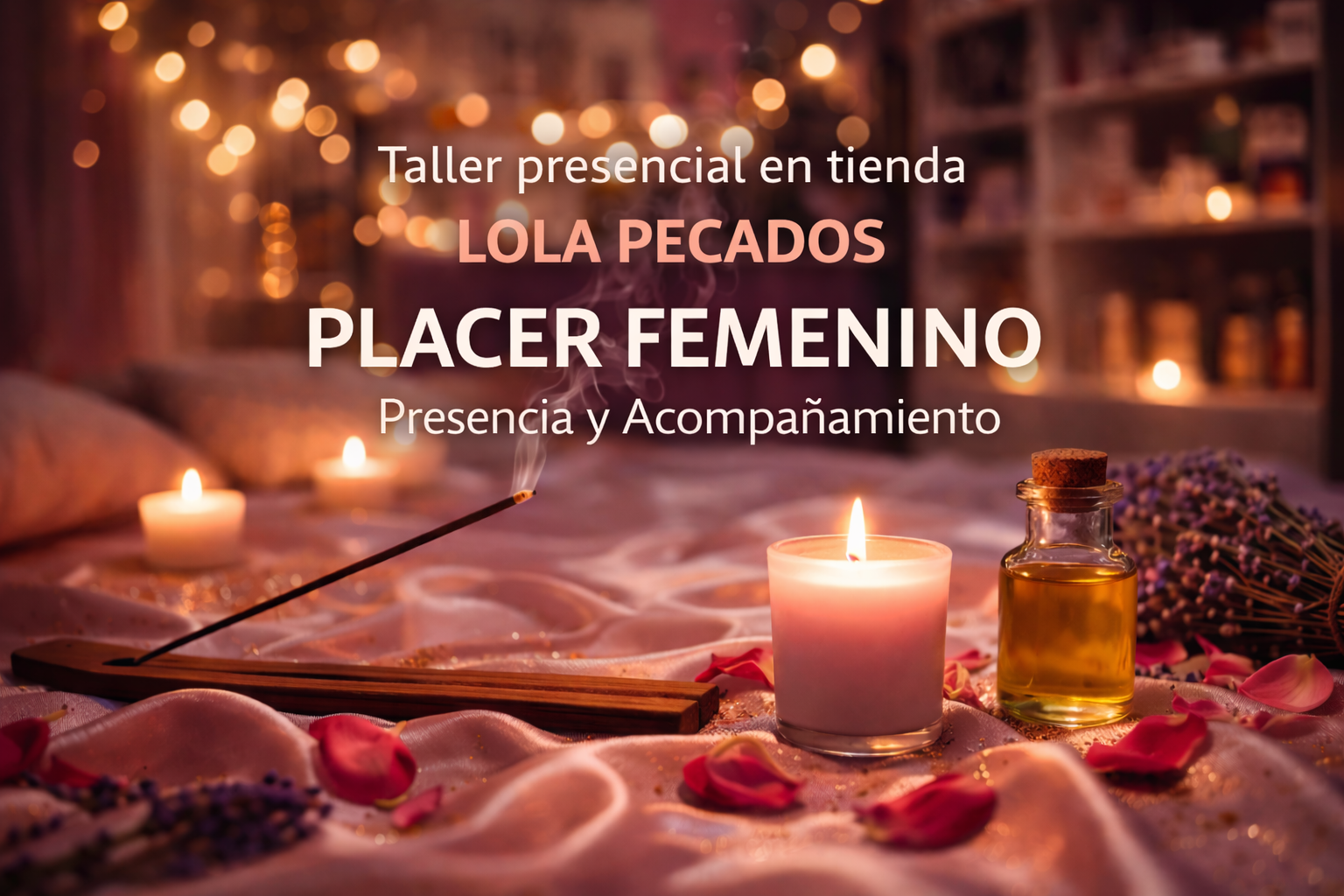 Placer femenino: el arte de tocar – Taller presencial de sexualidad consciente en Lola Pecados