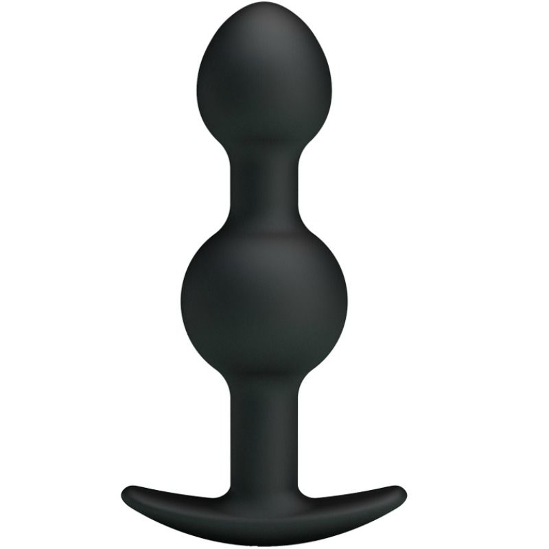PRETTY LOVE BOLAS ANALES SILICONA ESTIMULACION ESPECIAL 10.3 CM NEGRO - Imagen 3