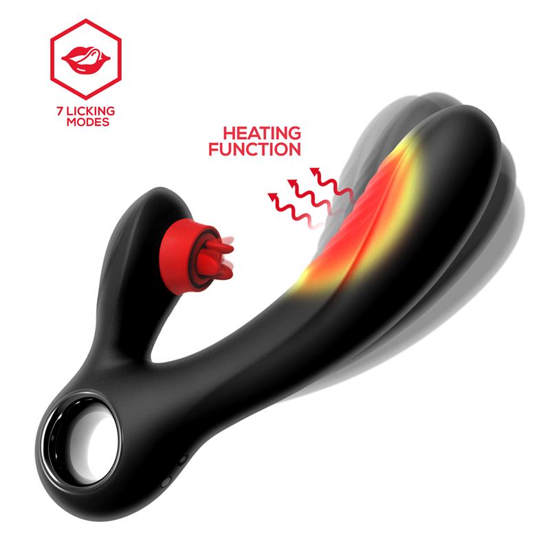 INTOYOU Niza Vibrador con Calor y Triple Lengua Estimuladora de Clítoris
