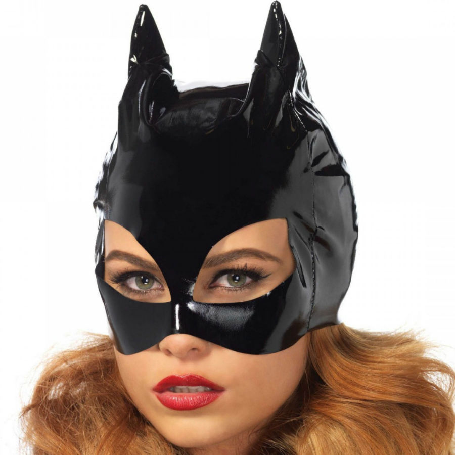 LEG AVENUE MÁSCARA DE CATWOMAN VINILO NEGRO