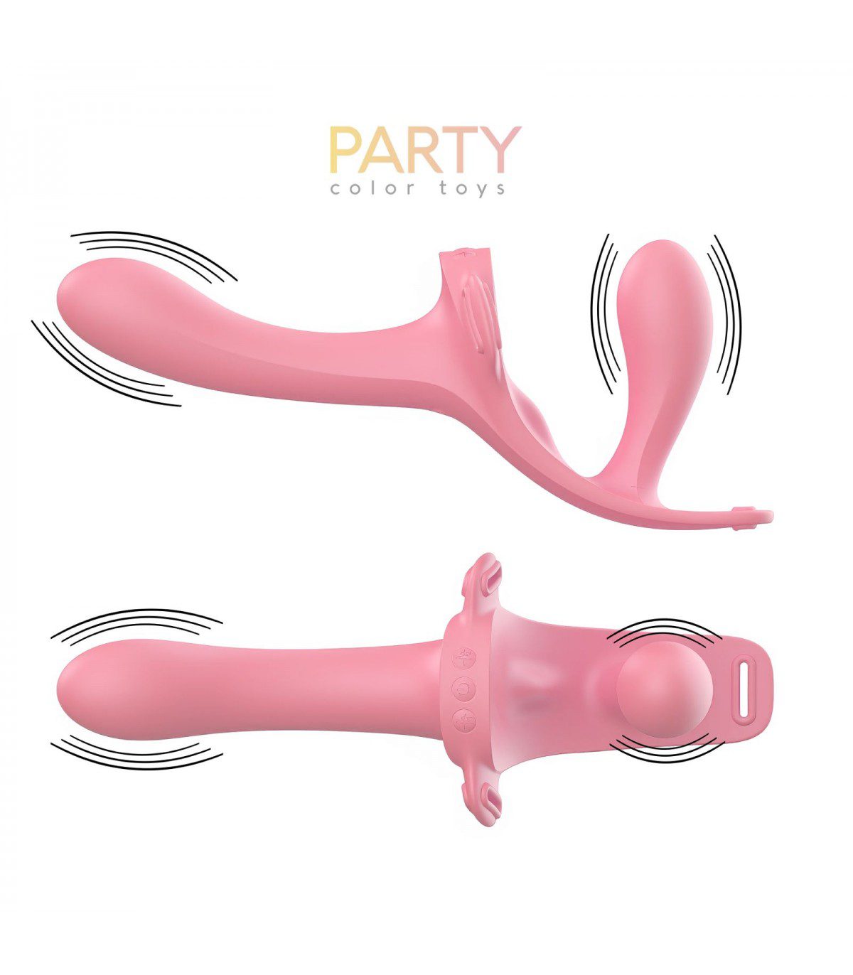 ARNÉS TWINY STRAP-ON DOBLE VIBR SILICONA LÍQUIDA USB