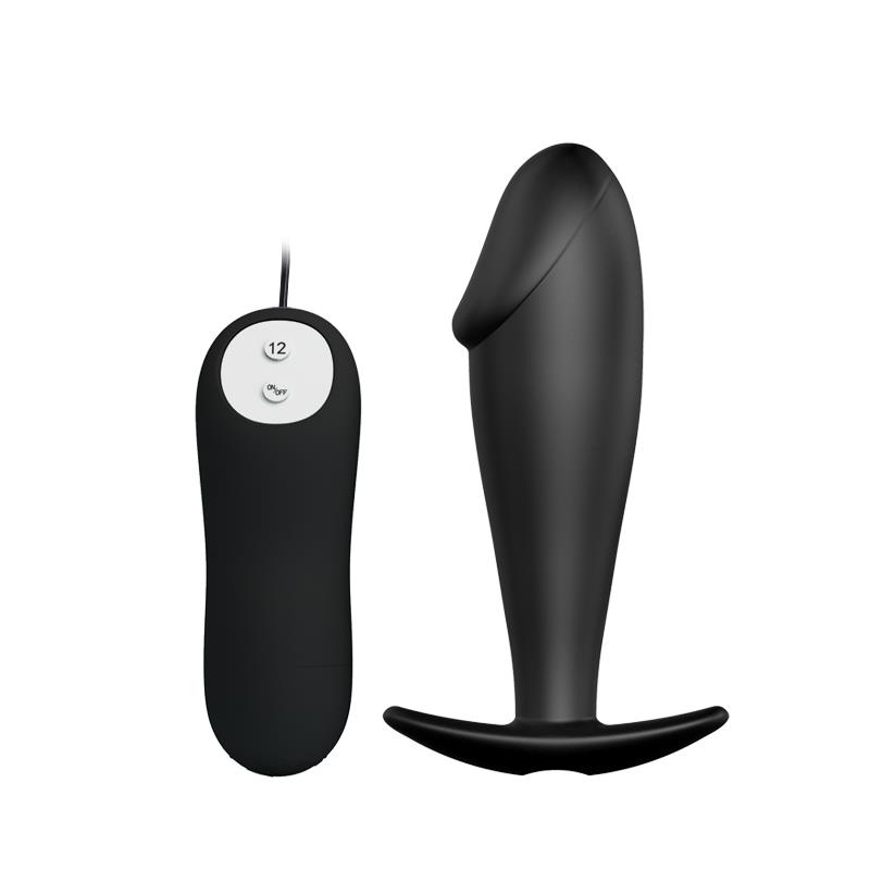 PRETTYLOVE Plug Anal Negro con Mando