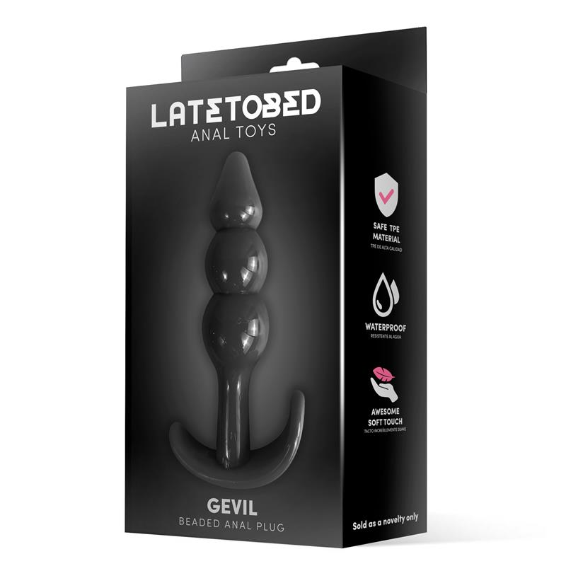 LATETOBED Gevil Plug Anal en Ancla Negro