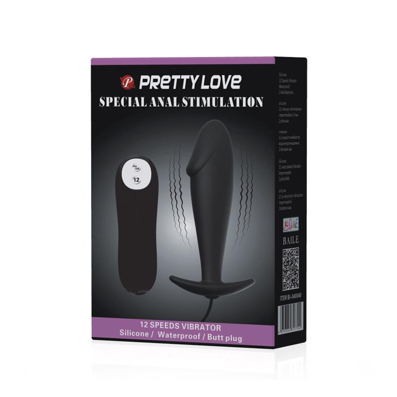 PRETTYLOVE Plug Anal Negro con Mando - Imagen 10