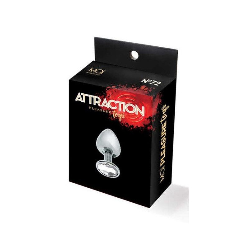 Plug Anal Metal Strass Transparente Mai 72 Talla S