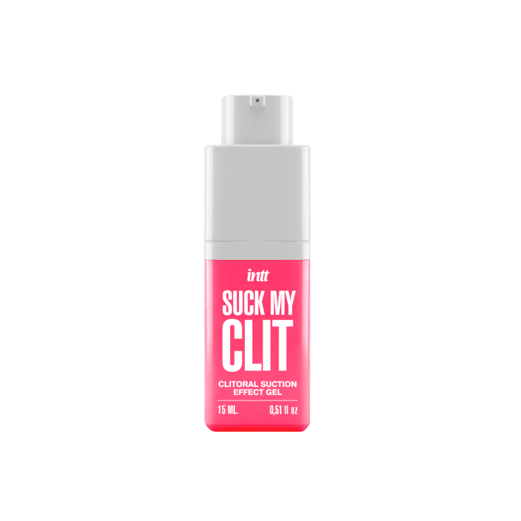 INTT Suck My Clit Fresa 15 ml | Gel Estimulante Clitoriano con Efecto Succión