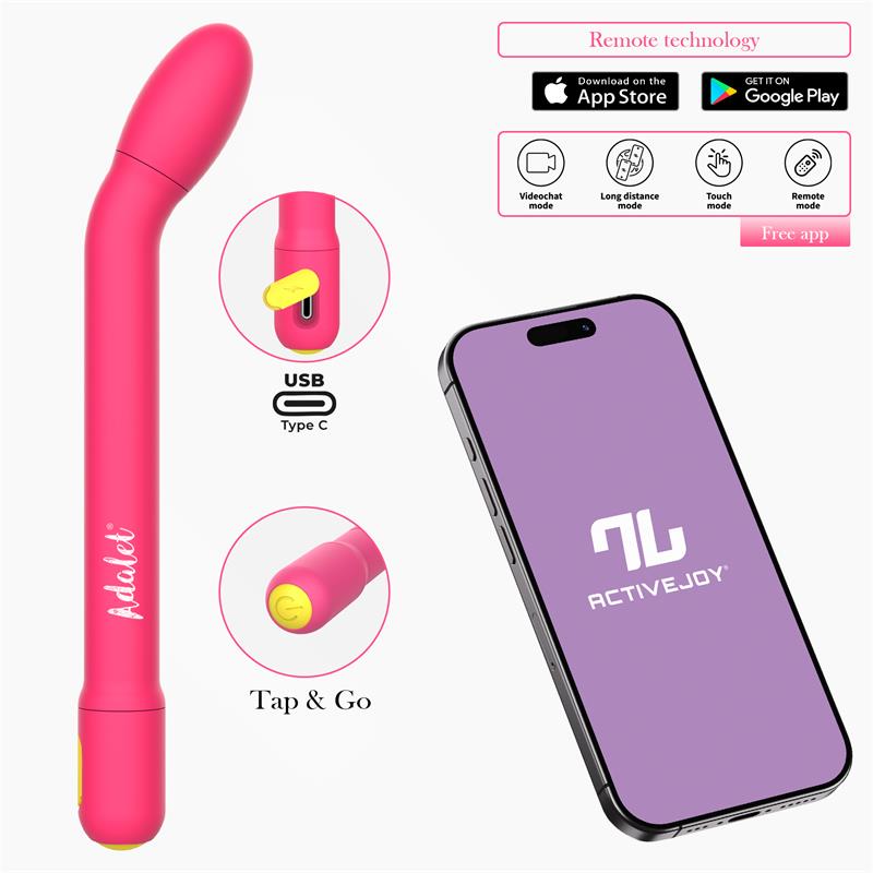 ADALET Gently Estimulador Punto G con APP Rosa