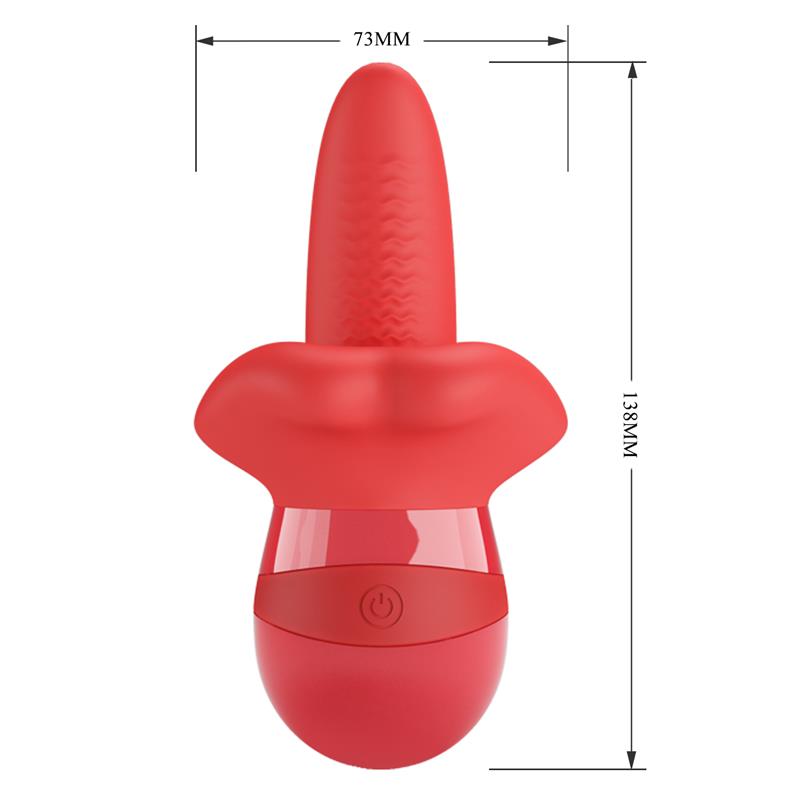 PRETTYLOVE Obelia Estimulador con Vibración y Movimiento Lengua