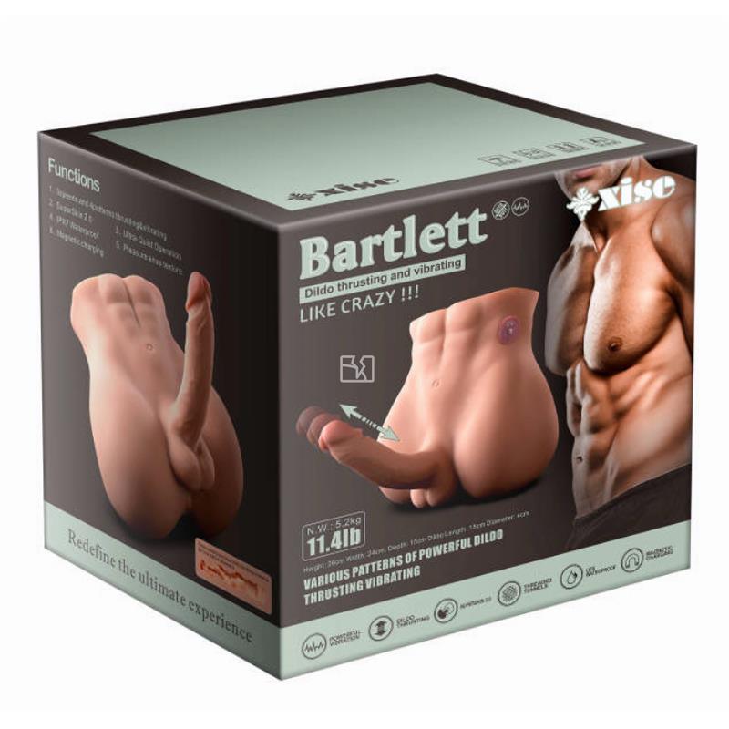 XISE Batlett: torso masturbador realista con vibración y thrusting