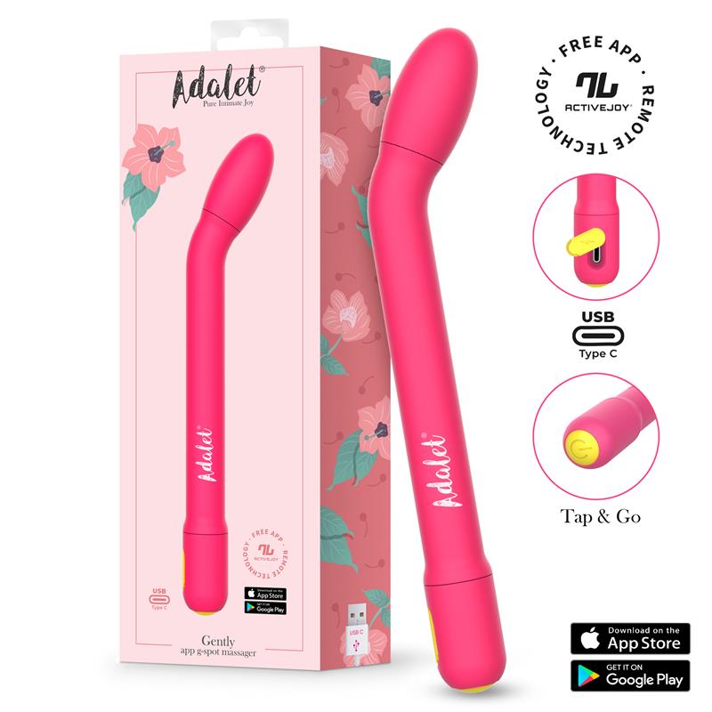 ADALET Gently Estimulador Punto G con APP Rosa