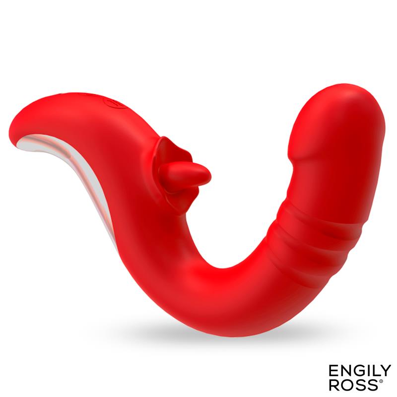 ENGILY ROSS Drako Vibrador con Thrusting y Lengua Oscilante 360º