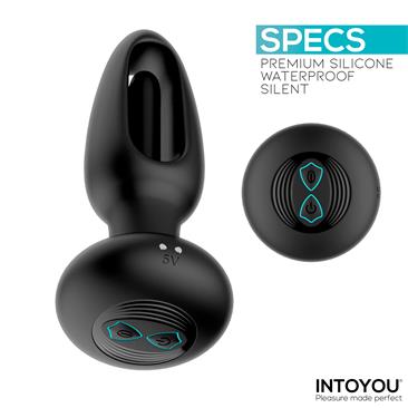 INTOYOU Sasha Plug con Vibración y Lengua Flipping yControl Remoto