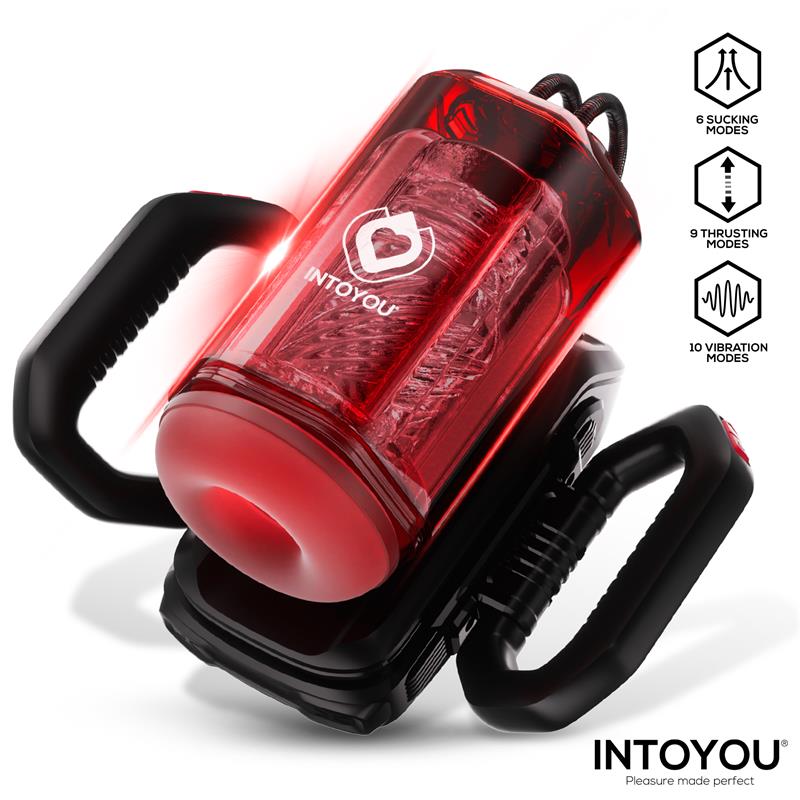 INTOYOU Vexor 3 in 1 Masturbador Masculino Succion, Empuje y Vibración USB-C