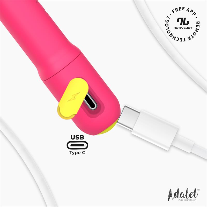ADALET Gently Estimulador Punto G con APP Rosa