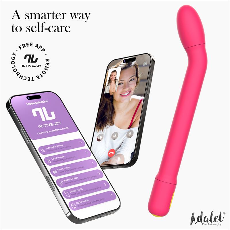 ADALET Gently Estimulador Punto G con APP Rosa