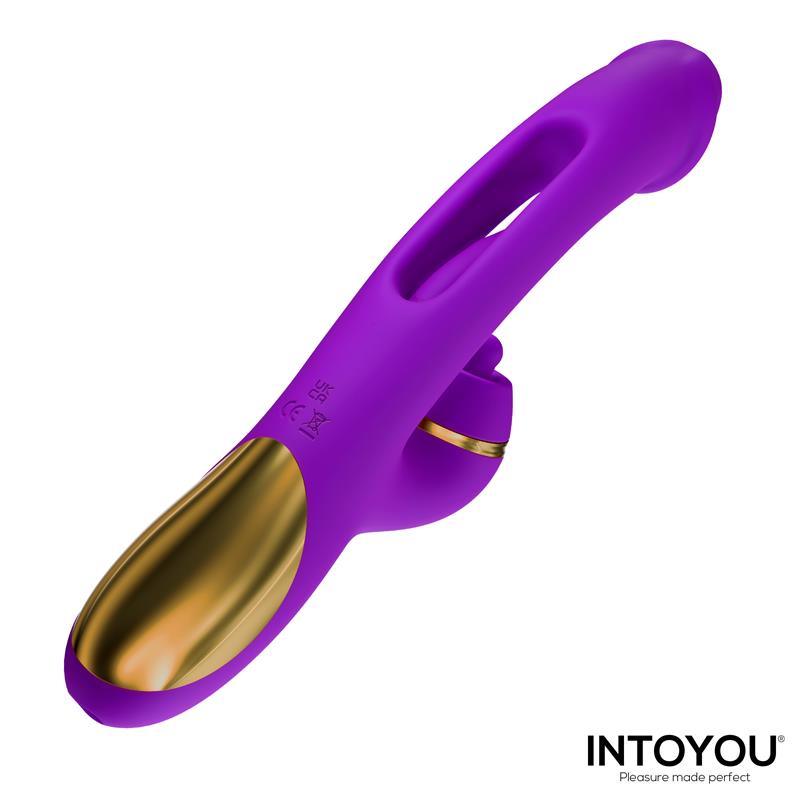 INTOYOU Siter 2.0 Vibrador con Lengua Flapping, Golpeteo y Cabezales Intercambiables