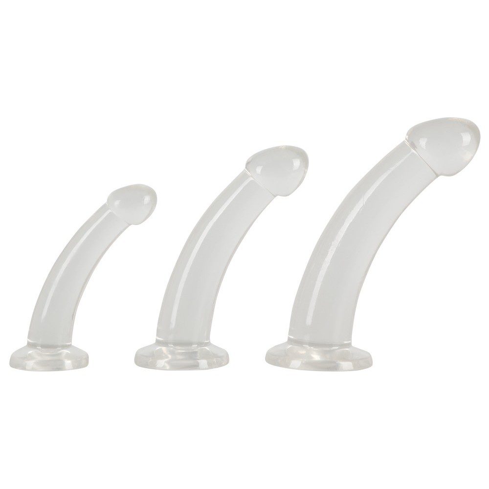 CONJUNTO DE 3 DILDOS ANALES TRAINING SET CRYSTAL