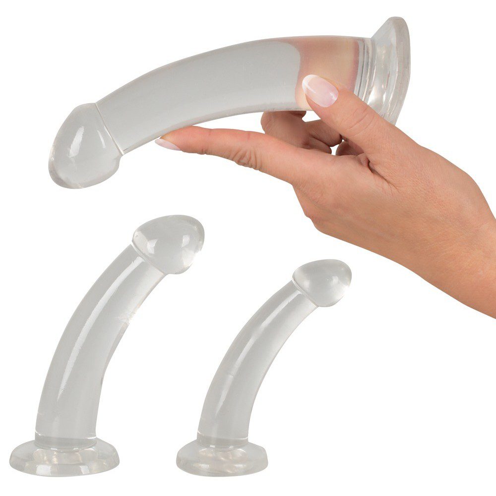 CONJUNTO DE 3 DILDOS ANALES TRAINING SET CRYSTAL