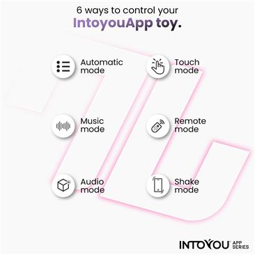 INTOYOU APP SERIES Derek Vibrador con Movimiento Finger 3 Motores y APP