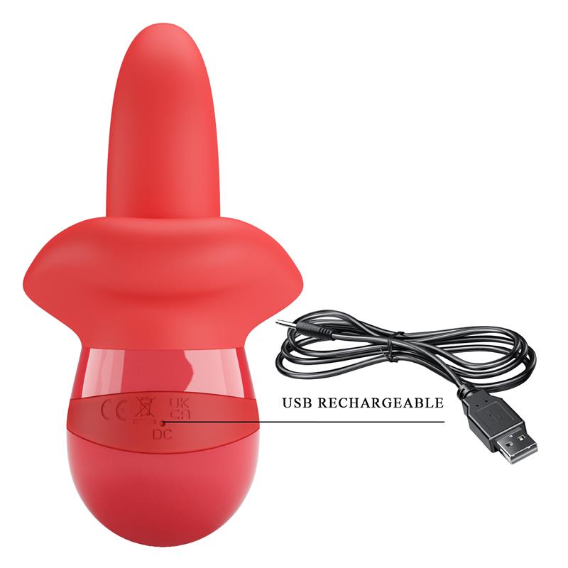 PRETTYLOVE Obelia Estimulador con Vibración y Movimiento Lengua