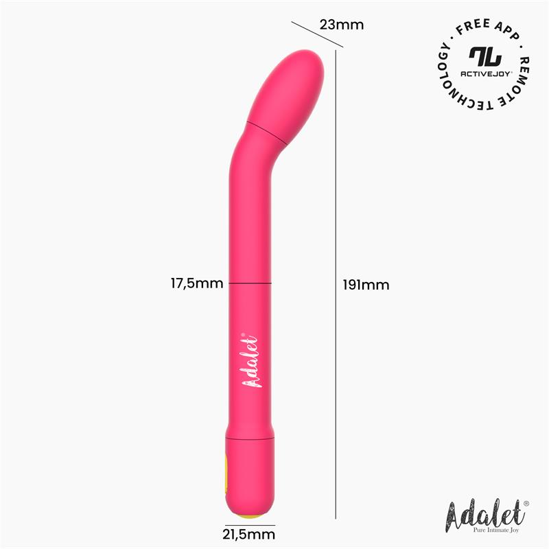 ADALET Gently Estimulador Punto G con APP Rosa