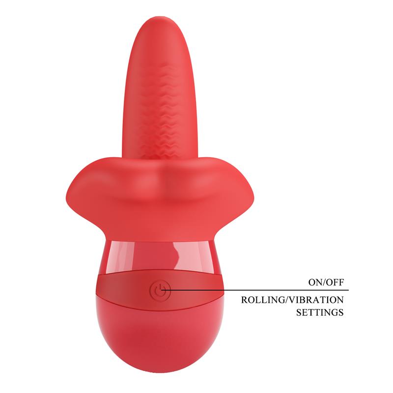 PRETTYLOVE Obelia Estimulador con Vibración y Movimiento Lengua