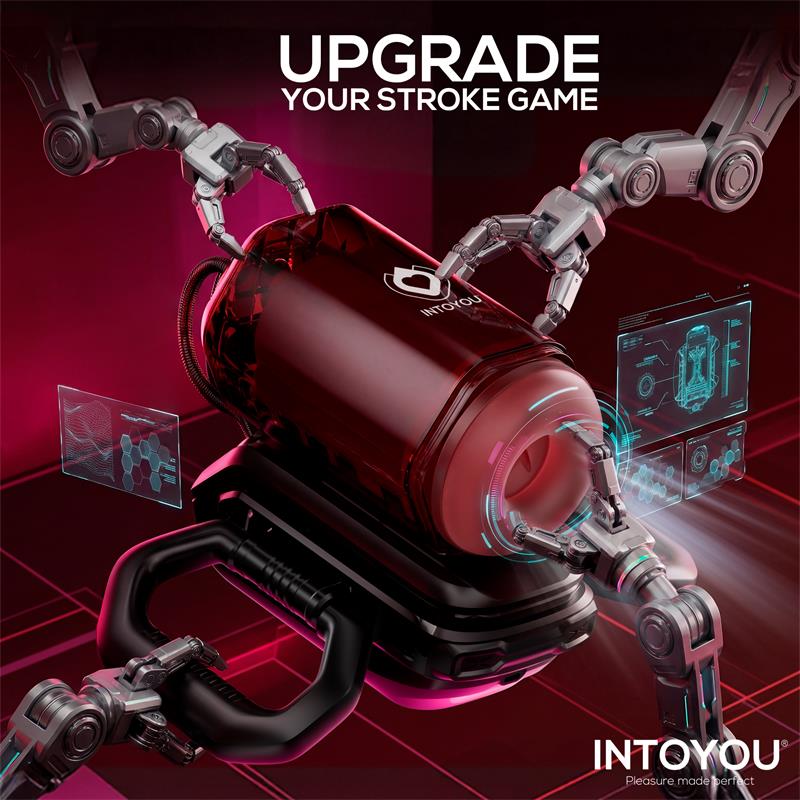 INTOYOU Vexor 3 in 1 Masturbador Masculino Succion, Empuje y Vibración USB-C