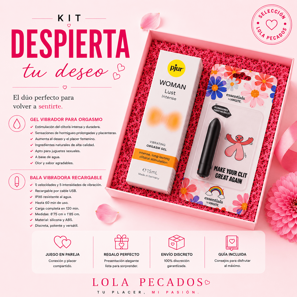 kit erotico para despertar el deseo