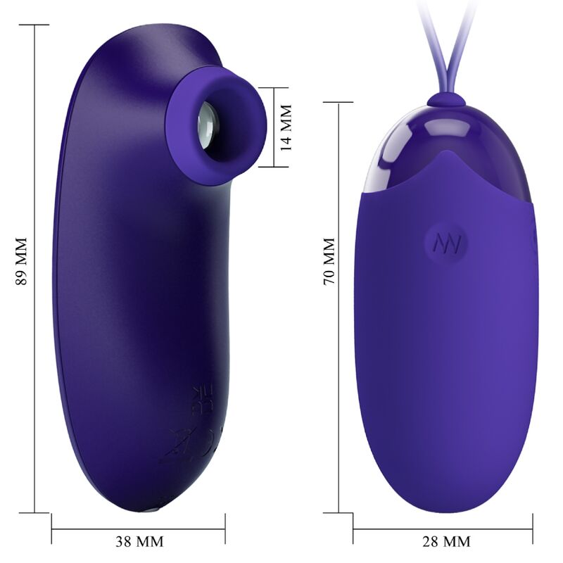 Pretty Love Huevo Vibrador Recargable con Golpeteo - Imagen 4