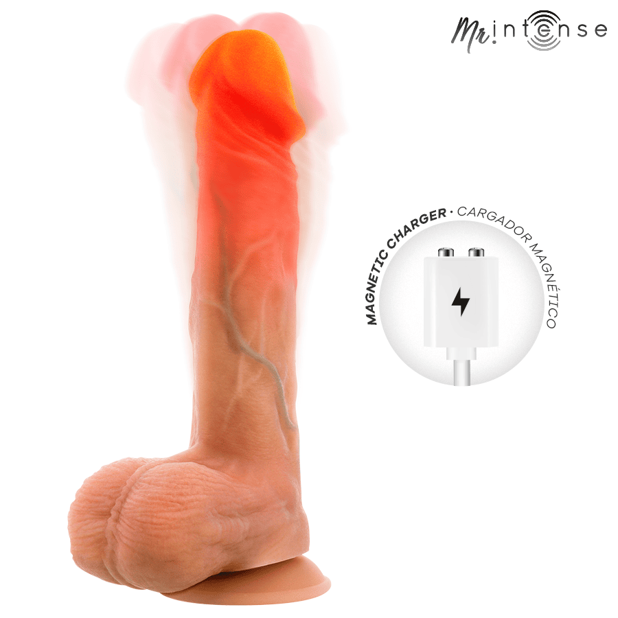 MR INTENSE - LOGAN DILDO VIBRADOR SILICONA CON EFECTO CALOR Y CONTROL REMOTO 20 CM -Ø- 4.1 CM - Imagen 11