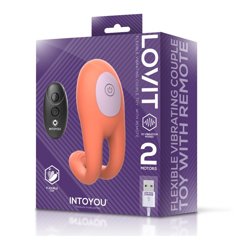 INTOYOU Lovit Vibrador de Pareja Flexible con Control Remote