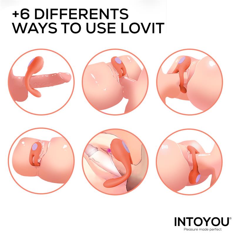 INTOYOU Lovit Vibrador de Pareja Flexible con Control Remote