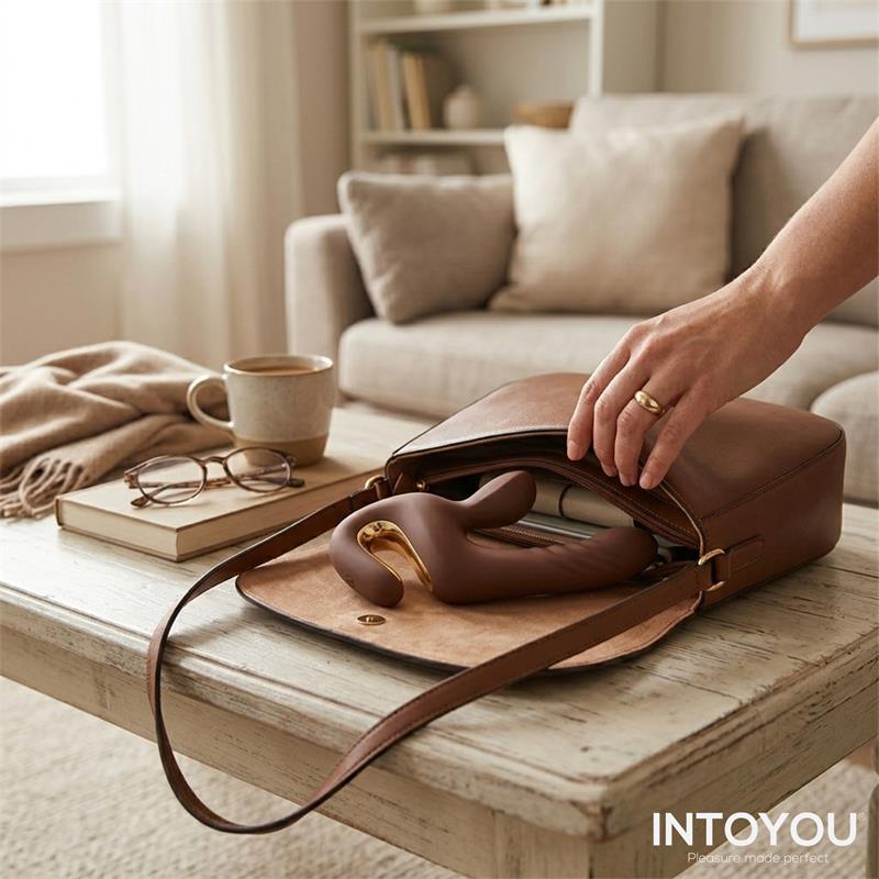 INTOYOU Mocca Vibrador con Thrusting y Mango Ergonómico USB