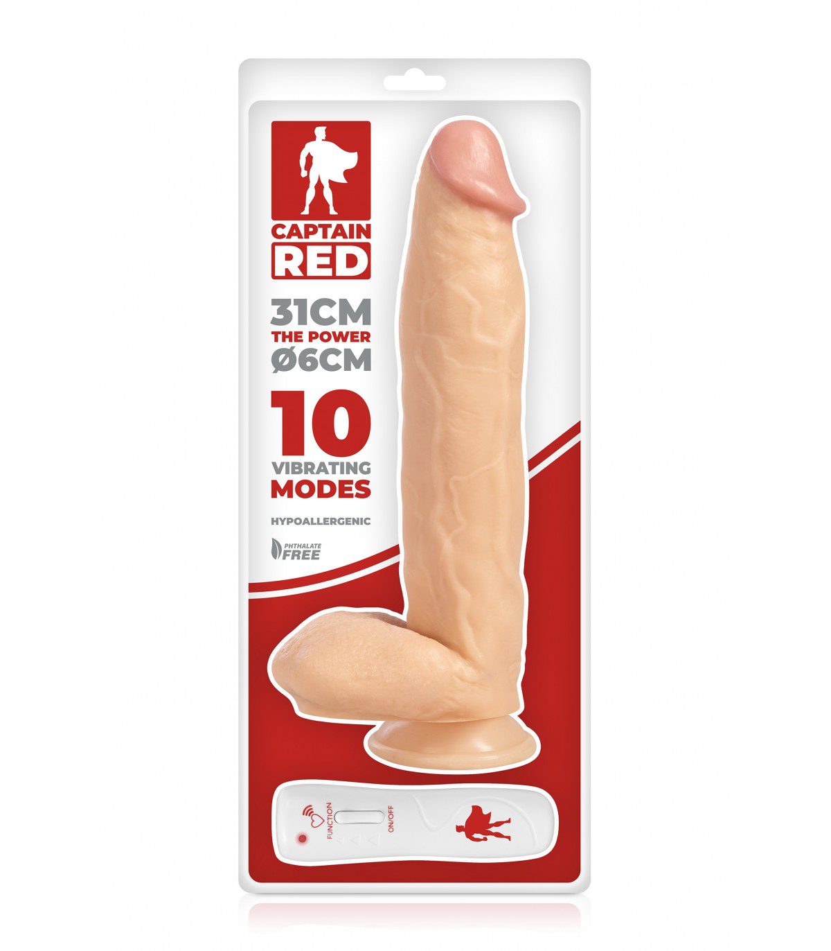PENE REALISTA VIBRADOR THE POWER 31 CM - Imagen 2