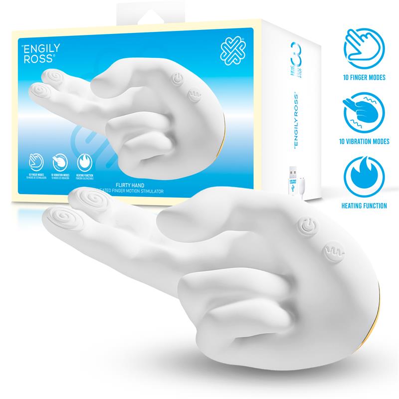 ENGILY ROSS Flirty Hand Estimulador Finger con Efecto Calor