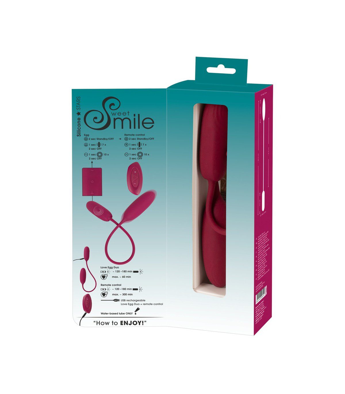 SHAKING & VIBRATING LOVE EGG DUO RECHARGABLE