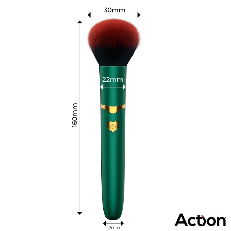 ACTION Secret Vert Estimulador Brocha de Maquillaje con Vibración Verde