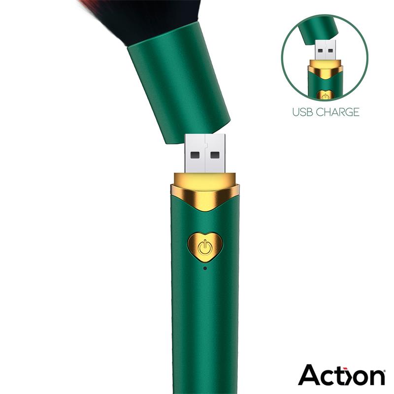 ACTION Secret Vert Estimulador Brocha de Maquillaje con Vibración Verde