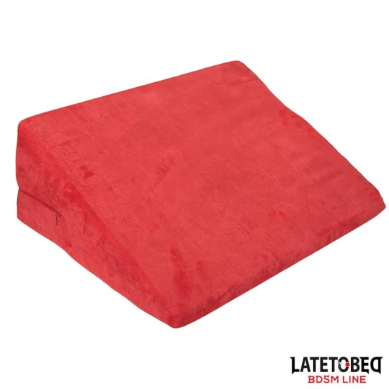 Cojín triangular rojo para posturas Latetobed BDSM Line