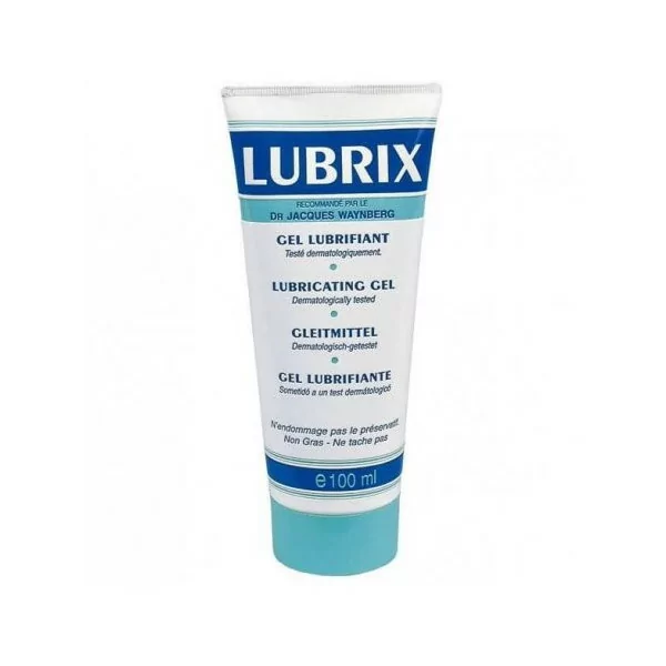 Gel lubricante Lubrix de base acuosa en tubo de 100 ml