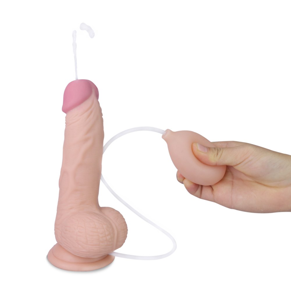 Detalle del dildo eyaculador LoveToy Cumming Softee de 20 cm - imagen 2
